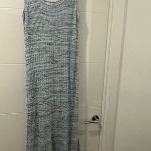 INTERMIX Blue and White Knit Top